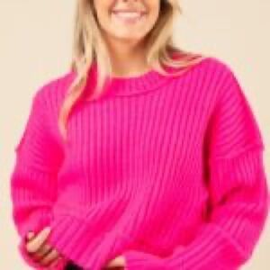 BARBIE Pink Cropped Summer Sweater💖